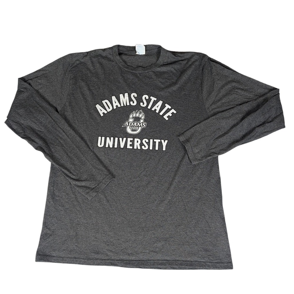 Adams State University Long Sleeve T-Shirt Mens Medium Gray Counselor Education